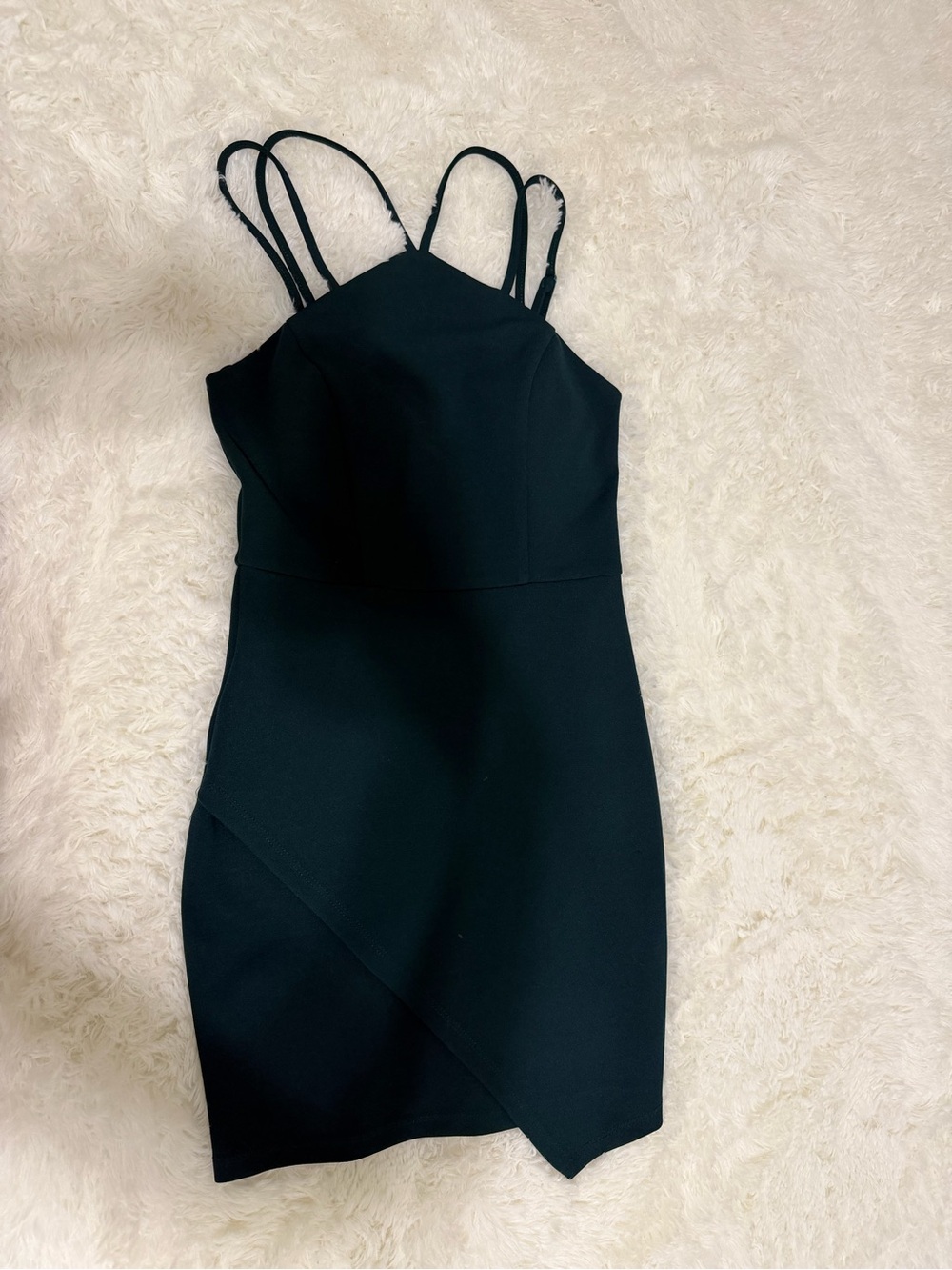 Green Strappy Dress - Women's Elegant Cocktail Dress